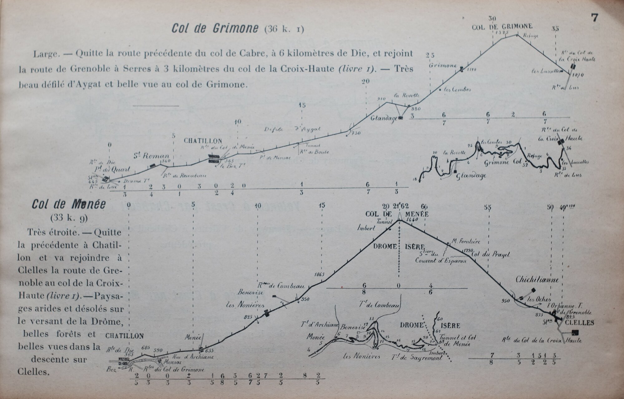 Col de Menée, Col de Grimone
