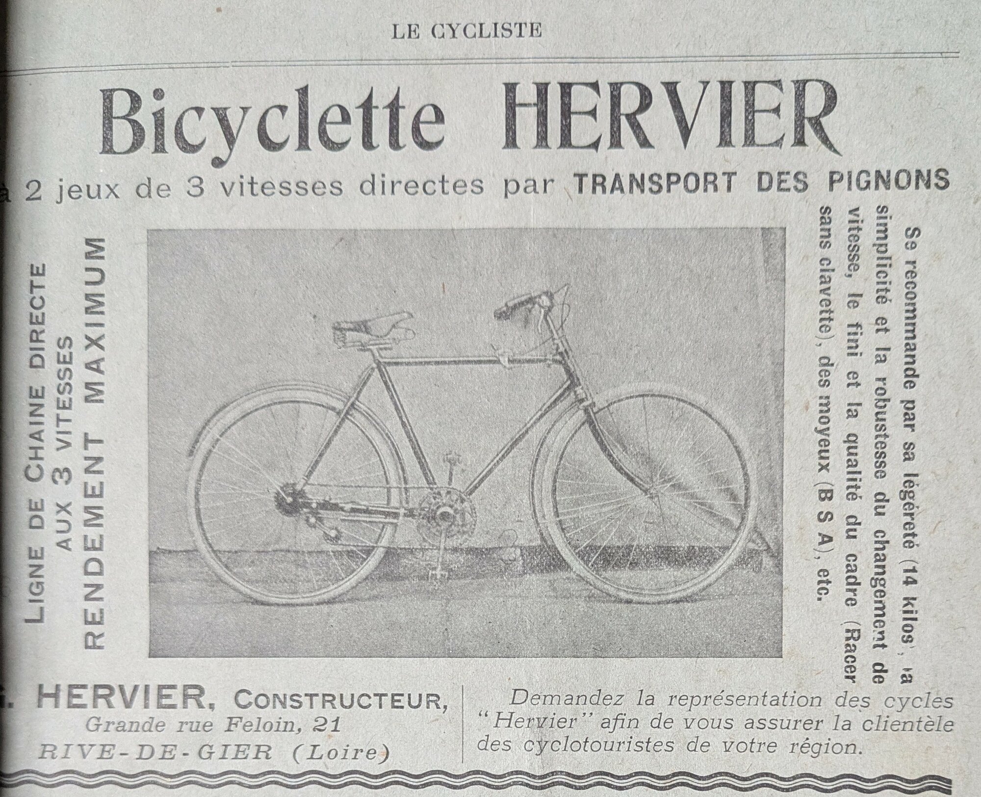 Bicyclette Hervier (1912)
